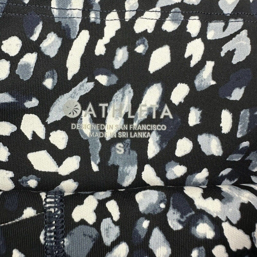 Athleta Womens S Spotty Up For Anything Blue Gray‎ Cropped Leggings Mesh - Picture 6 of 10
